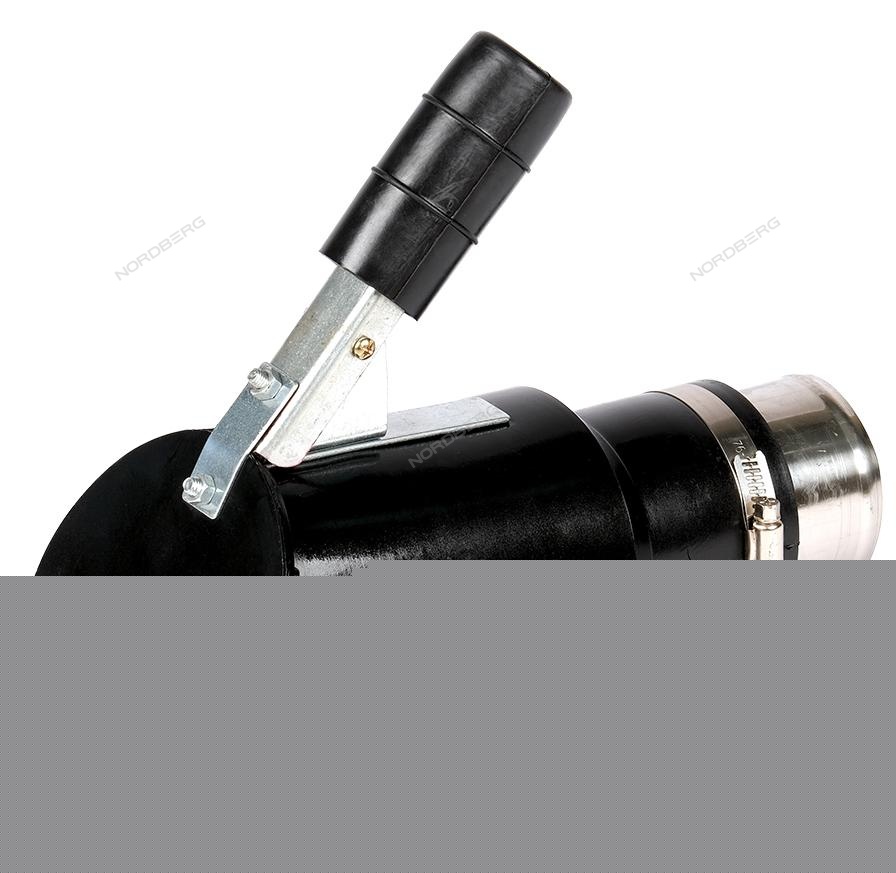 Насадка резиновая овальная наклонная на шланг D=75 мм