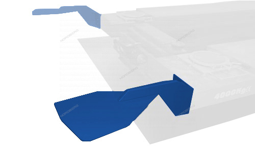 Кронштейн для стенда C803, для ножничного подъемника, правый, синий (RAL 5005)