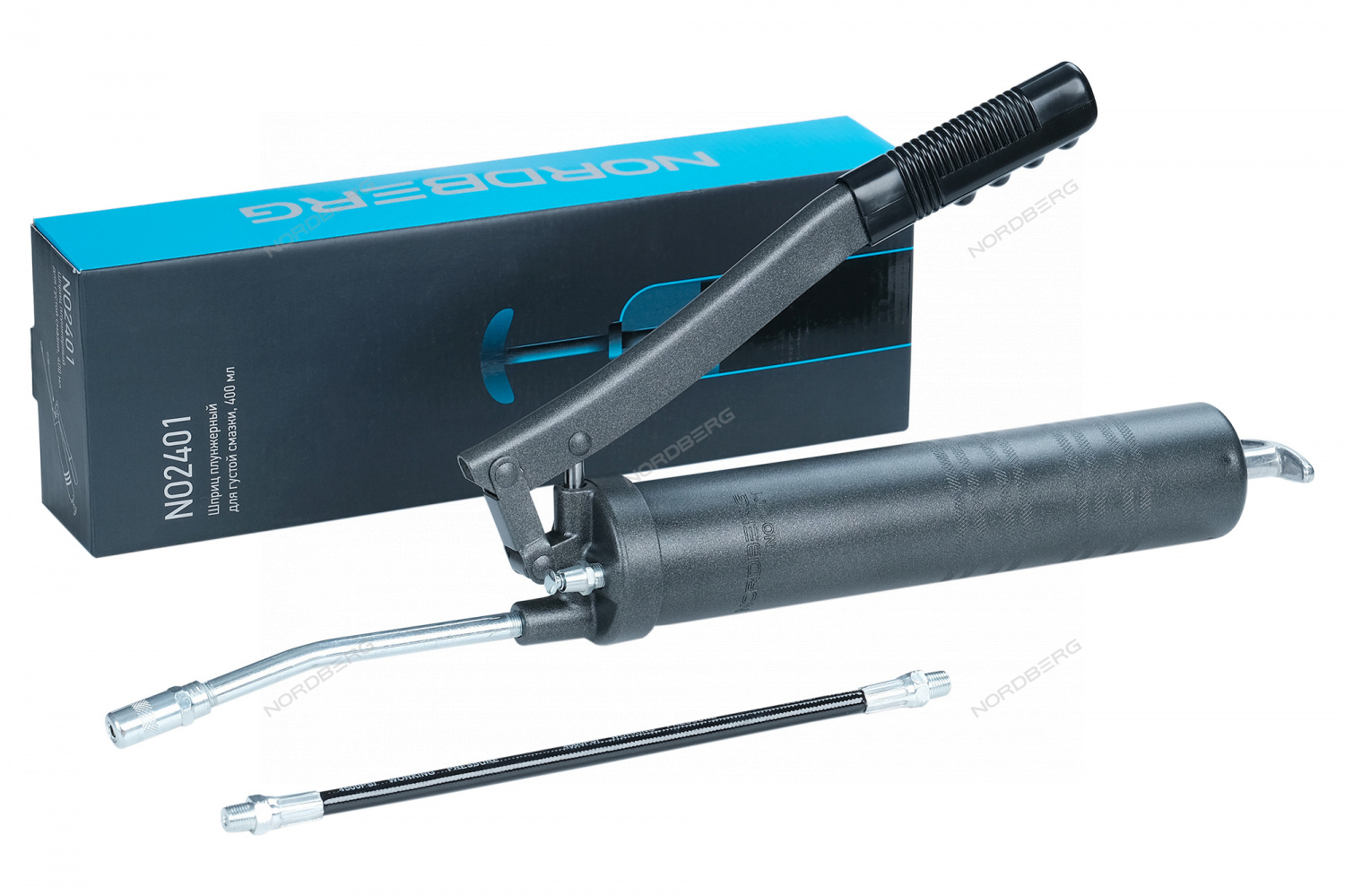 Шприц плунжерный для густой смазки, 400 мл