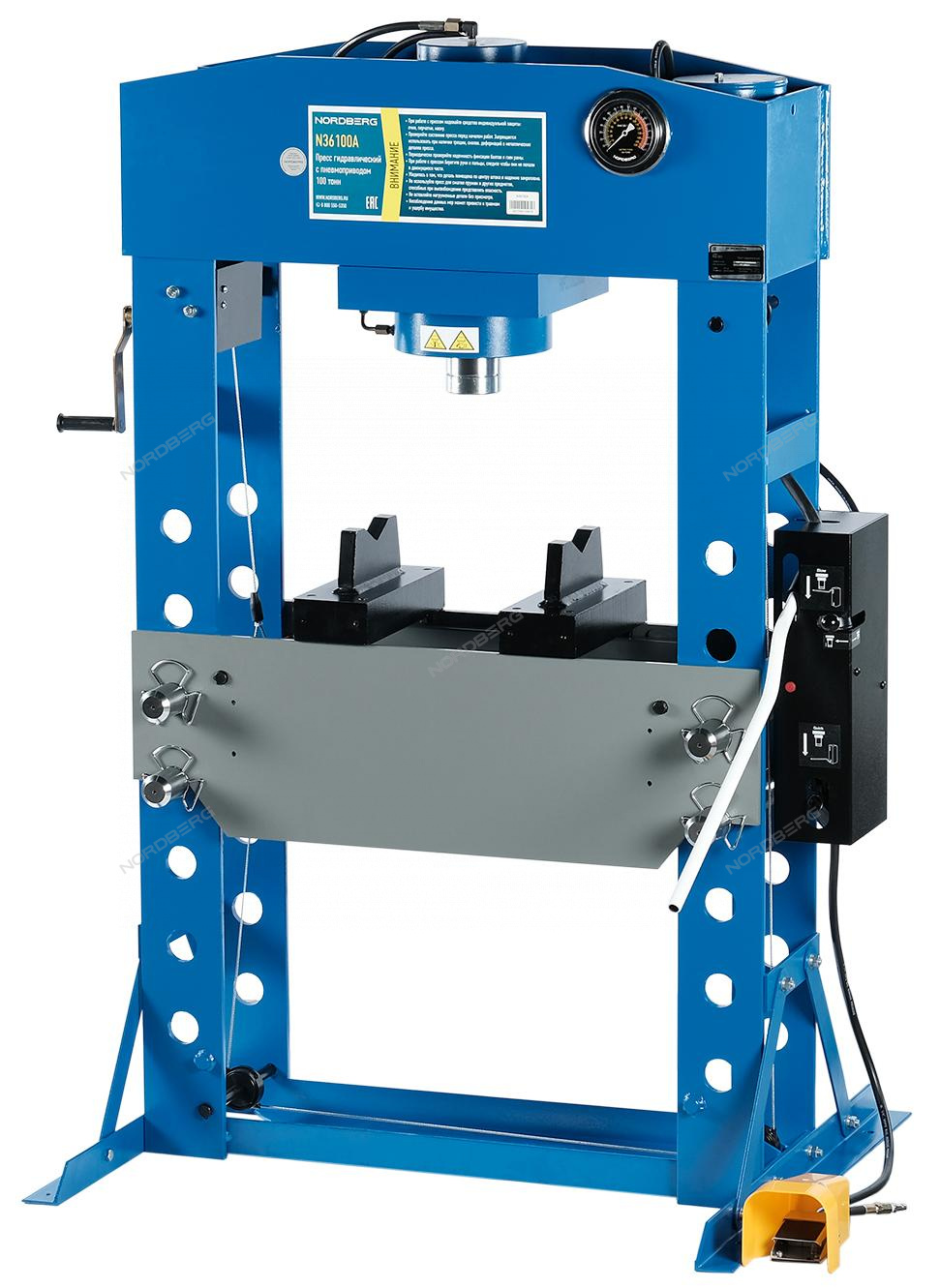 Пресс гидравлический, 100 т, пневмопривод