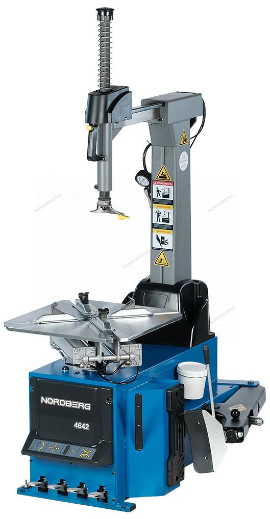 Станок шиномонтажный 380V автомат, 2х скоростн, зажимы 14-27", синий