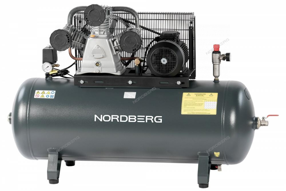 Компрессор поршневой с ременной передачей 380 В, ресивер 270 л, 950 л/мин