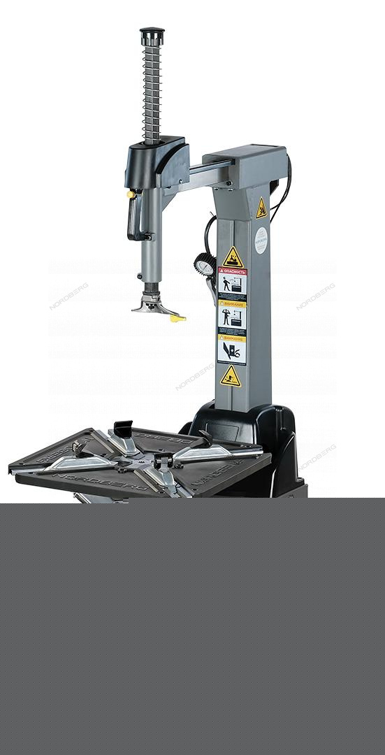 Станок шиномонтажный автомат, двухскоростной, стол с накладками, 380 В, серый