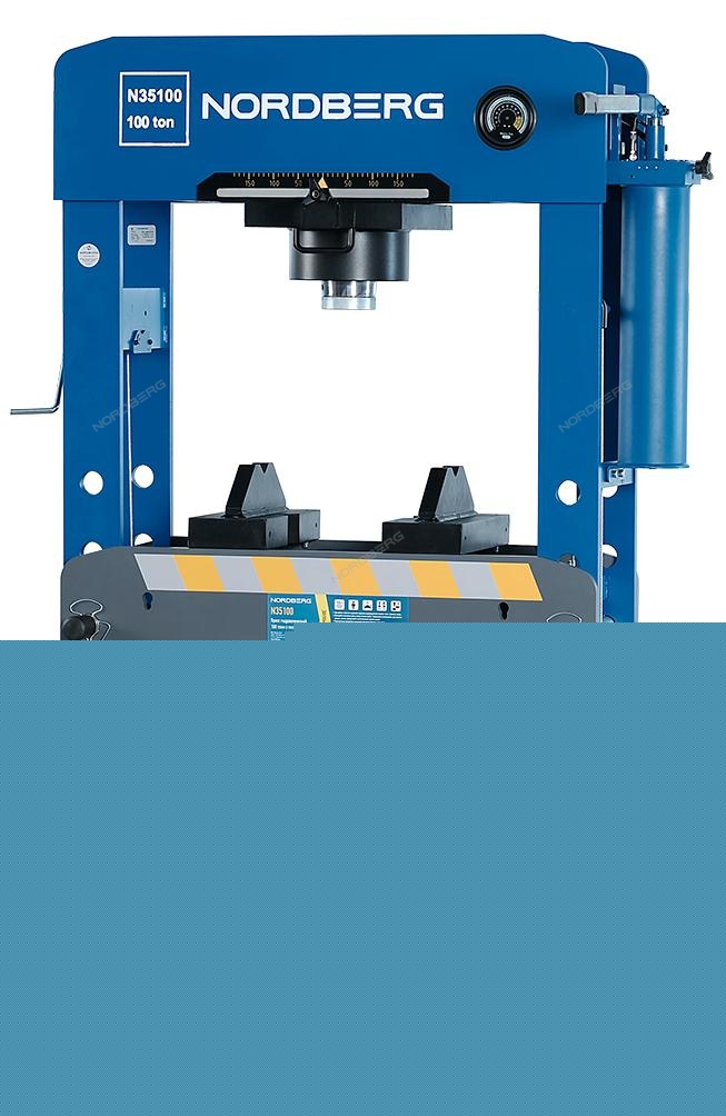 Пресс гидравлический PRO, 100 т, пневмопривод