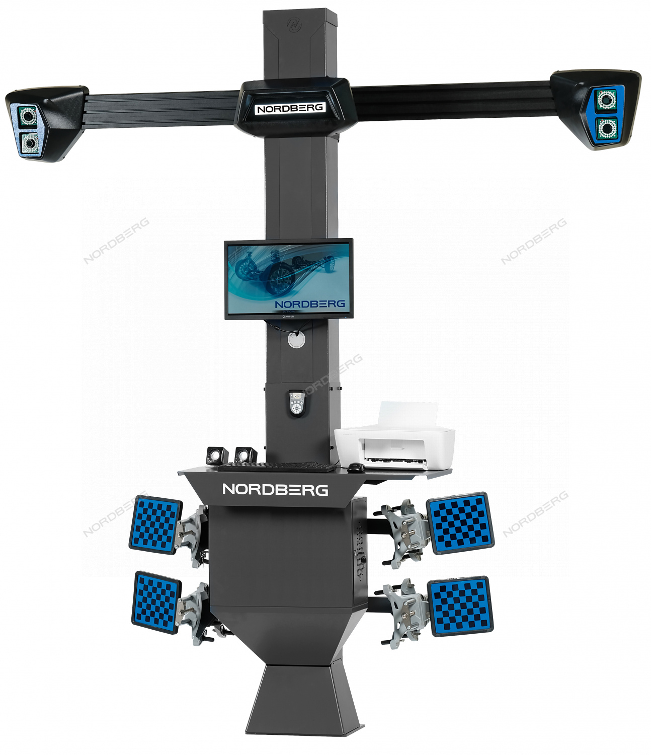 Стенд сход-развал 3D модель четырехкамерный C804 (серый)