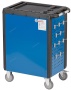 Тележка инструментальная, 5 выдвижных ящиков, синяя