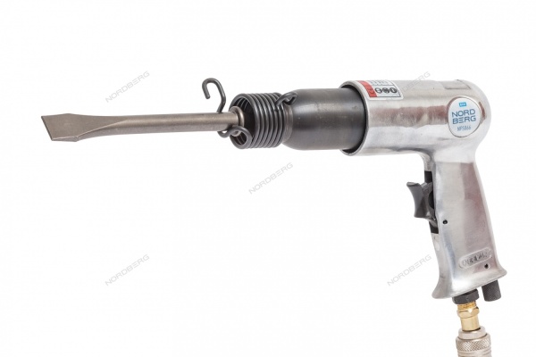 Пневмозубило 190 мм с комплектом насадок