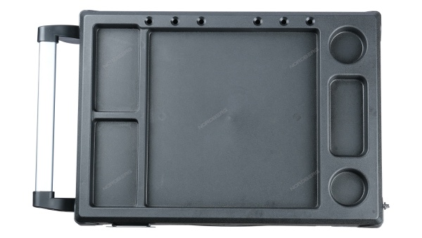 Тележка инструментальная, 7 выдвижных ящиков, с системой защиты от опрокидывания, синяя