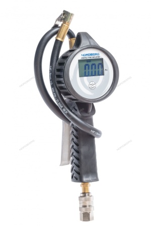 Пистолет профессиональный для подкачки колес, цифровой, обрезиненный, для легковых авто