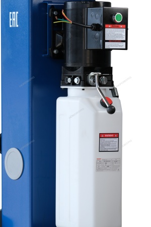 Подъемник 220V 2х стоечный 4т с верхней синхронизацией, H=4,0 м (синий)