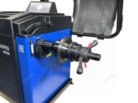 Станок балансировочный автомат с дисплеем, синий