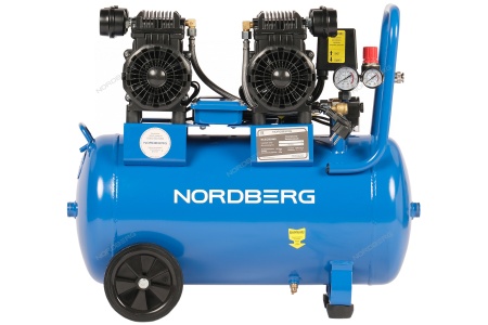 Компрессор безмасляный 220 В, ресивер 50 л, 440 л/мин