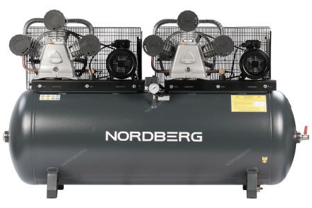 Компрессор поршневой с ременной передачей 380 В, ресивер 500 л, 1900 л/мин