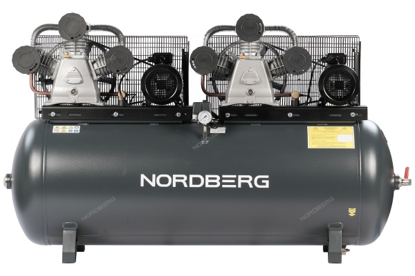 Компрессор поршневой с ременной передачей 380 В, ресивер 500 л, 1900 л/мин