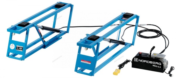 Подъемник ножничный 2,5т, портативный, мобильный 220В