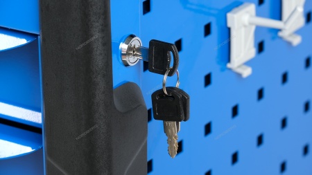 Тележка инструментальная с системой защиты от опрокидывания (синяя)