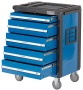 Тележка инструментальная, 5 выдвижных ящиков, синяя