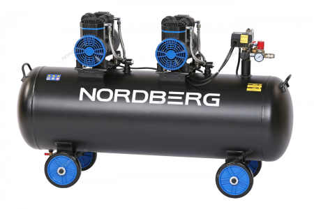 Компрессор безмасляный 220 В, ресивер 135 л, 500 л/мин