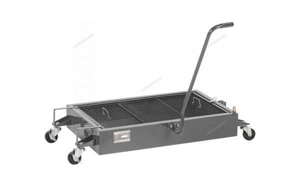 Емкость для сбора масла на колесах, 58 л, серая