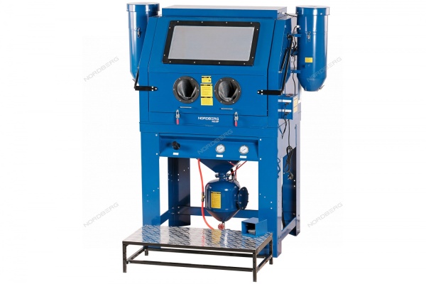 Камера пескоструйная с напорной системой подачи абразива