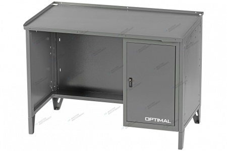 Верстак слесарный однотумбовый, 1 серая створка (RAL 7012/7015)