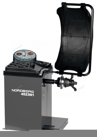 Станок балансировочный с автоматическим вводом 2х параметров, лазером и автостопом (серый)