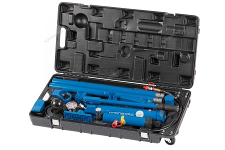 Растяжка рихтовочная с манометром в кейсе, усилие 10 т, 15 предметов