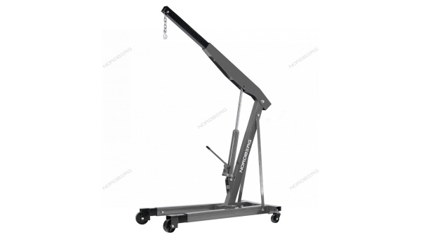 Кран гидравлический двухплунжерный, 3 т, усиленный, серый