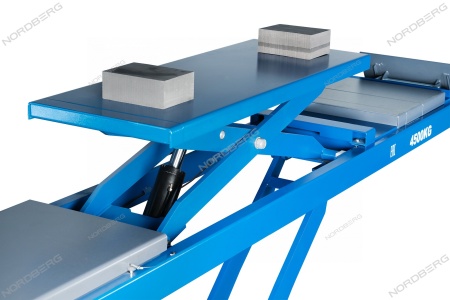 Подъемник ножничный для сх-разв 4,5т, 380В, 2 уровня (с авар. опусканием), синий