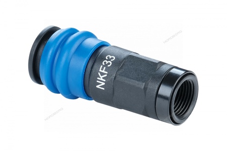 Разъем композитный "мама" быстросъемный - резьба F3/8"