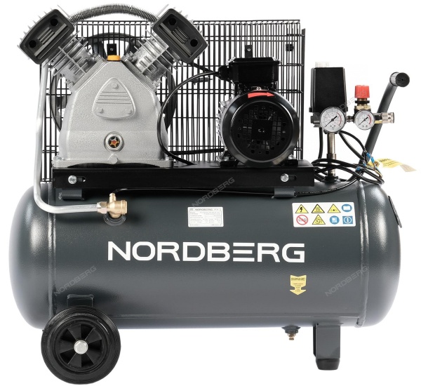 Компрессор поршневой с ременной передачей, 380 В, ресивер 50 л, 420 л/мин