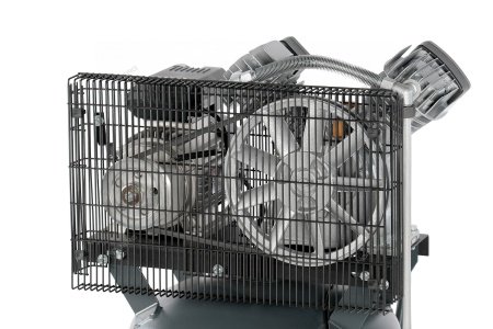 Компрессор вертикальный поршневой с ременной передачей, 220 В, ресивер 100 л, 420 л/мин