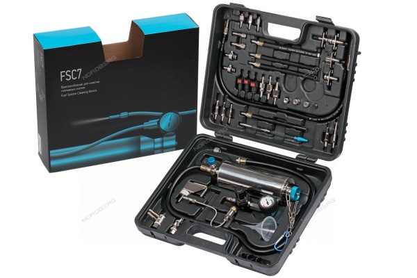 Приспособление для очистки топливных систем в кейсе