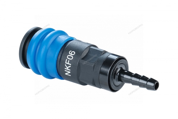 Разъем композитный "мама" быстросъемный - елочка диам. 6 мм