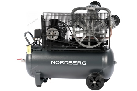 Компрессор поршневой с ременной передачей 380 В, ресивер 100 л, 950 л/мин