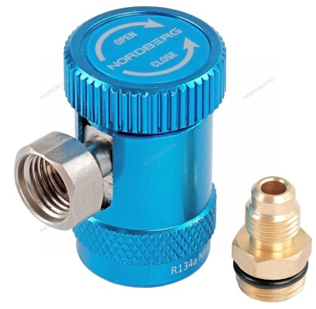 Муфта быстросъемная R134a низкое давление, синяя