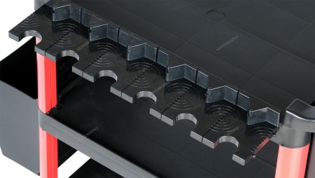 Тележка инструментальная с пластиковыми полками (состоит из 2 коробок)