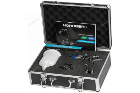 Краскопульт LVMP с верхним бачком, сопло 1,4 мм, алюминиевый кейс