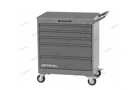 Тележка инструментальная, 5 выдвижных серых ящиков (RAL 7012/7015)