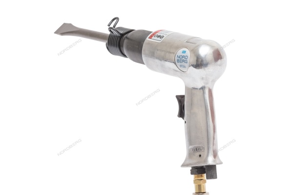 Пневмозубило 190 мм с комплектом насадок