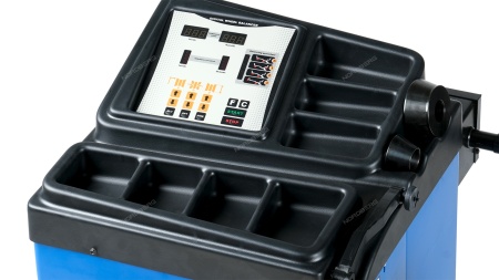 Станок балансировочный с ручным вводом параметров, синий