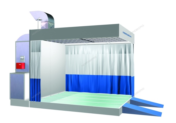 Пост подготовки NB300C к окраске с колоннами (с горелкой)