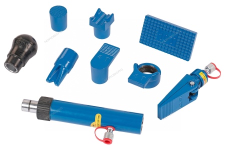 Растяжка рихтовочная с манометром в кейсе, усилие 10 т, 15 предметов