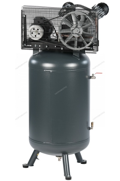 Компрессор вертикальный поршневой с ременной передачей 380 В, ресивер 270 л, 690 л/мин