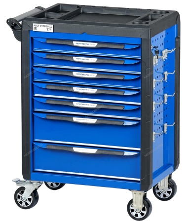 Тележка инструментальная с системой защиты от опрокидывания (серая)