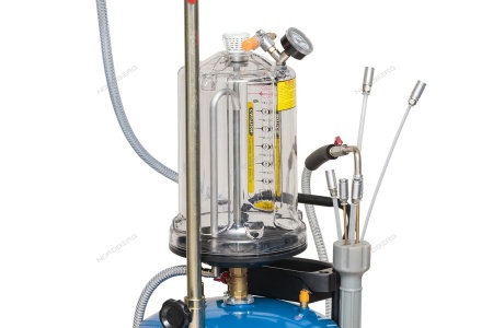 Установка для сбора масла пневматическая, 65 л, синяя