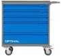 Тележка инструментальная, 5 выдвижных ящиков /OPTIMAL-NT125/