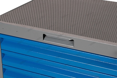 Тележка инструментальная, 5 выдвижных синих ящиков (RAL 7012/5005)