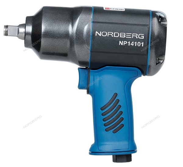 Пневмогайковерт ударный 1/2", 1300 Нм, с глубокими головками в кейсе