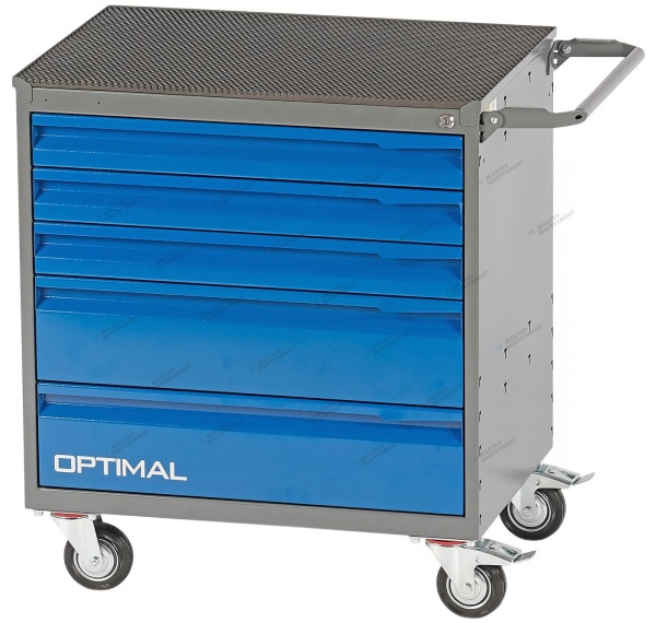 Тележка инструментальная, 5 выдвижных ящиков /OPTIMAL-NT125/